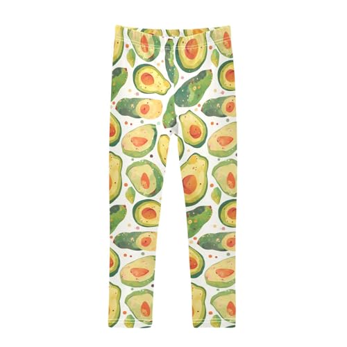 KLL Funny Avocado Toddler Girl Legging Comfortable Full Length Lounge Pants Gym