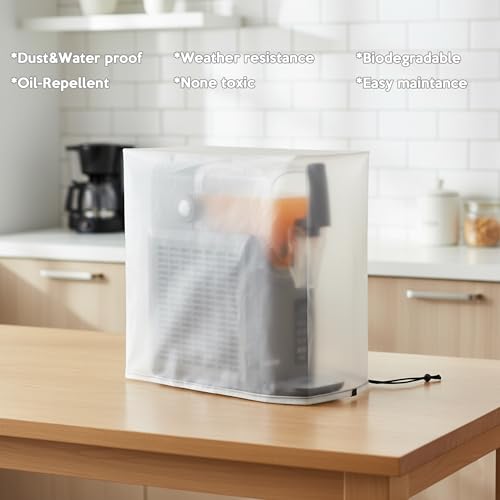 Image of Slushie Machine Dust Cover also for Coffee Maker other Kitchen Appliance Dust Cover Water Proof Lightweight, Compatible with Ninja Slushi FS301C /FS301 /FS300 /FS299-19W x10D x19H in