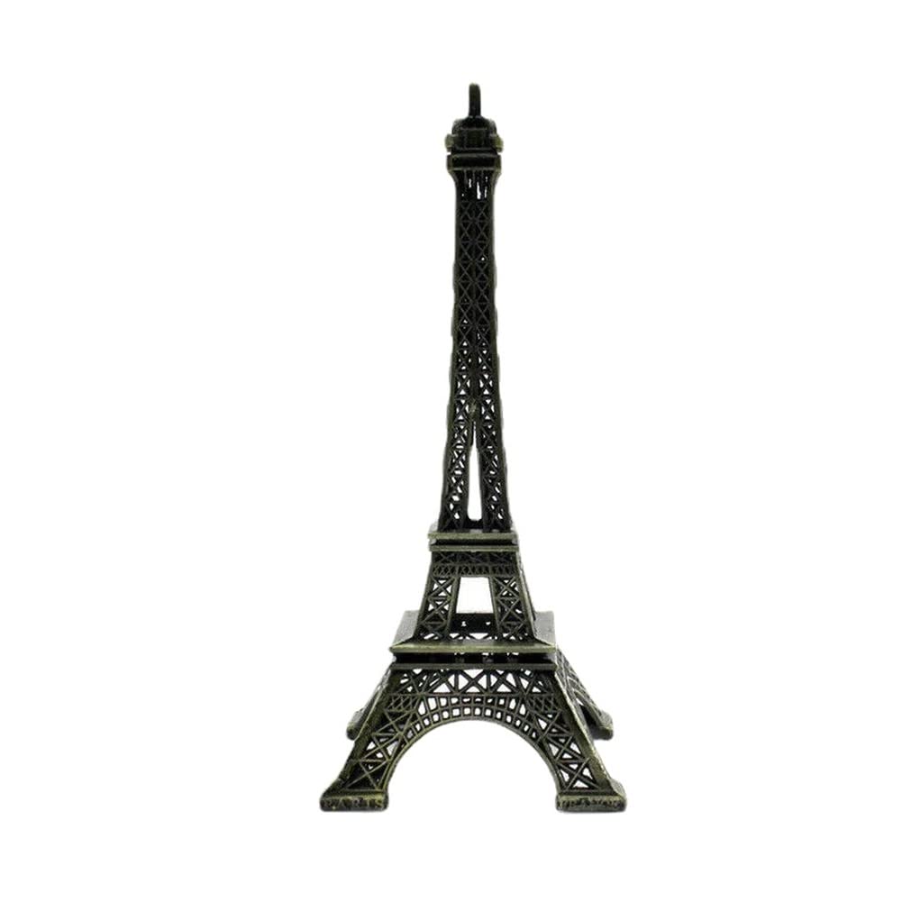 Aoli Bronze Retro Paris Eiffel Tower Model Home Desk Metal Statue Figurine Supplies Decor (5Cm)
