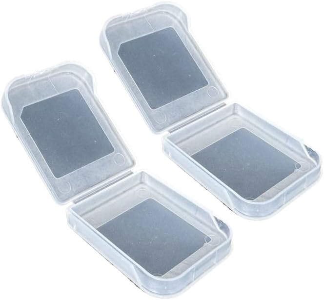 CHILDMORY 2pcs Memory Card Case Dust Cover Storage Box Compatible for Wii/NGC Memory Card