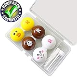 Contact Lens Case 3 Pack Animal Shapes Contact Lense Case Cute,Contact Lens Case No Leak