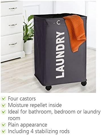 Wenko "Quadro" Laundry Collector, Grey