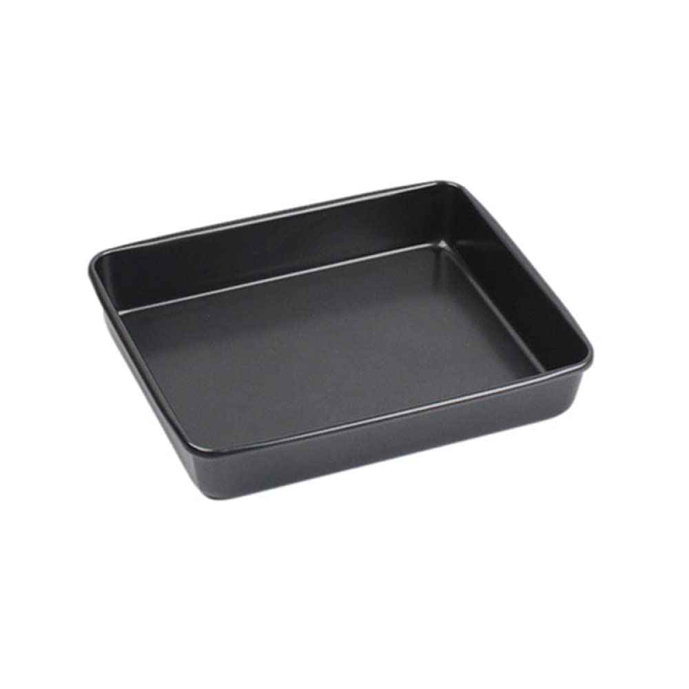 ACiyD Schwarzes rechteckiges Backblech aus Karbonstahl Laib Toast Brot Kuchen Backformen DIY Gebäck Antihaft-Backformen (27,5 x 22,4 x 5,1 cm)