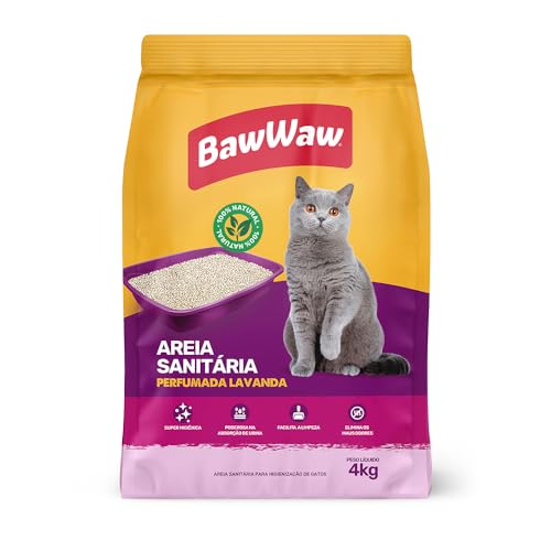 BAW WAW AREIA SANITÁRIA PERFUMADA PARA GATOS 4kg