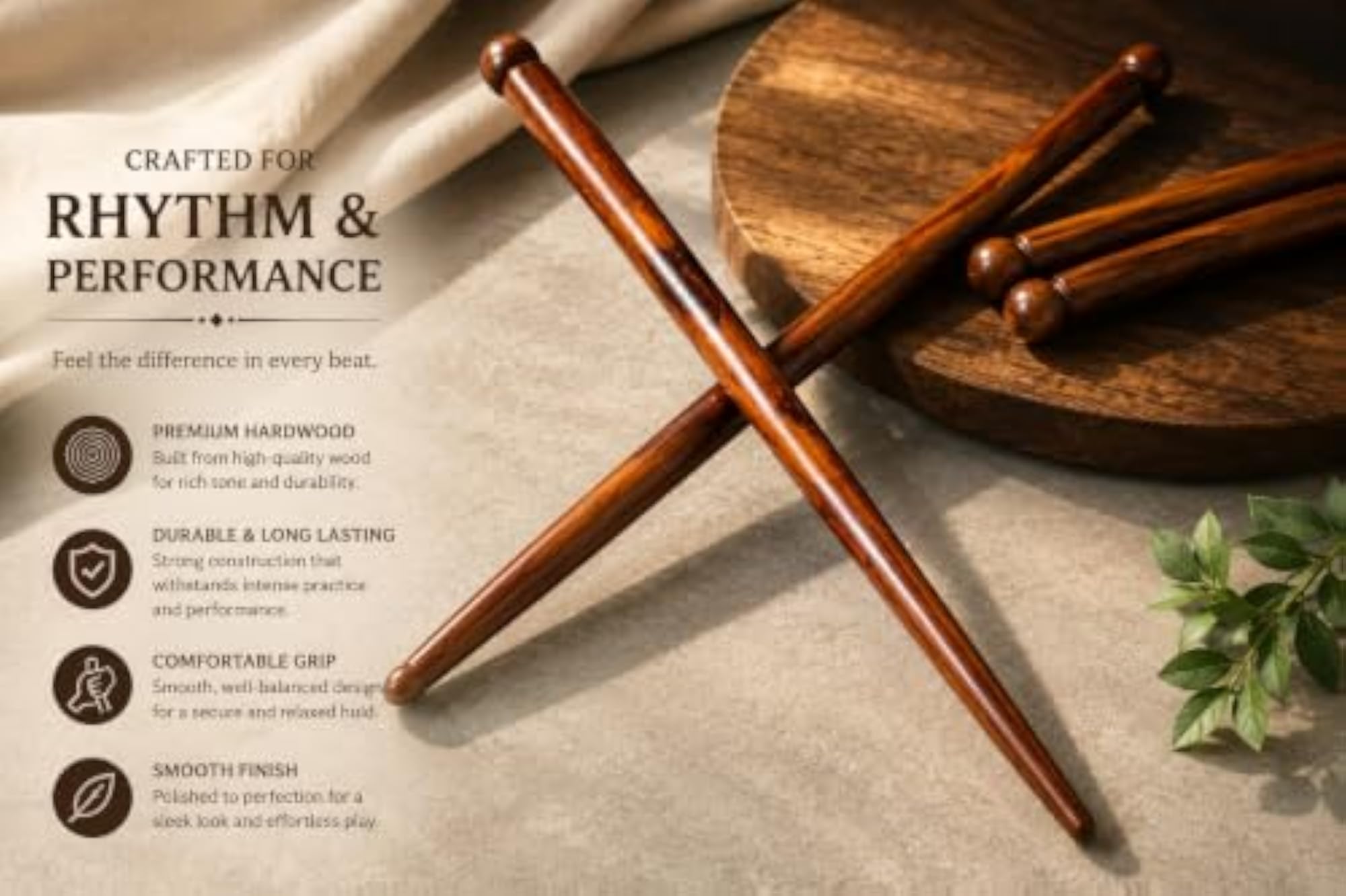 Wooden Dandiya Sticks for Navratri Celebrations