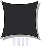 Sonnensegel, quadratisch, 4 x 4 m, wasserdicht, UV-beständig, für Terrasse, Garten, Außenbereich, Restaurant, Hinterhof und Carport, Sonnenschutzlösung