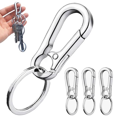 YHQZ 4 Pcs Key Ring Chain Clips Hook Holder Organizer,Carabi