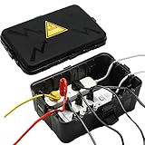 大型屋外電気ボックス IP54防水屋外コンセントカバーf Outdoor Outlet Covers Weatherproof Extension Cord Covers-ブラック
