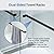 WOODBRIDGE Frameless Shower Door, 56"-60" Width, 76" Height, 3/8" (10 mm) Clear Tempered Glass with Shatter Retention Safety Design,2 Ways Opening & Double Sliding, Matte, SDD6076-MBL, Black Finish
