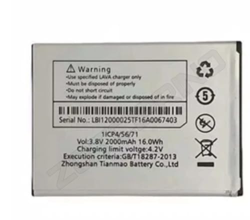 Image of Original LBI12000025 Battery for Lava IRIS 50 Battery with 6 Month Warranty****(R195)