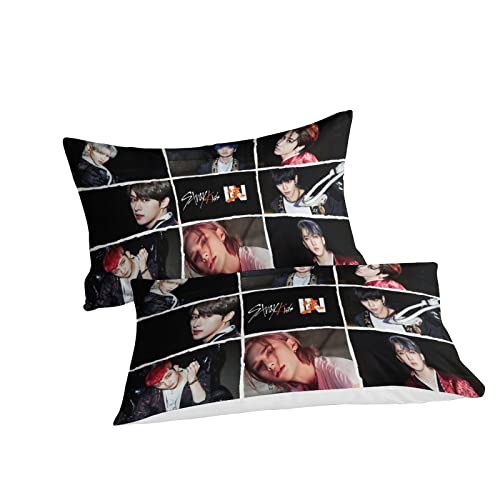 Ensemble de couette Stray Kids lit double pour chambre ado branchée - 5