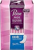 Poise Long Length Moderate Absorbency Ultra Pads - Size 4 - 54 ct