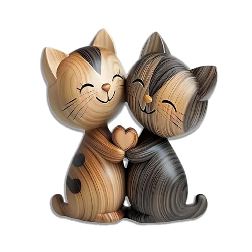 BDBFPAN Katze Deko, Katzenfiguren Deko, Geschenk Katzenliebhaber Frauen Geeignet für Dekoration für Familienräume und Katzenliebhaber