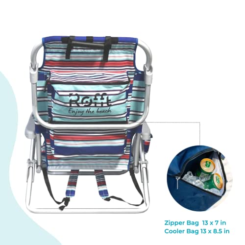 Rofft Beach Chair 6 Positions Backpack Beach Chairs For Adults Reclining And Folding Backpack Beach Chair Heavy Duty For Seniors With Backpack Straps Best Beach Chair Lay Flat Lightweight #TOP5