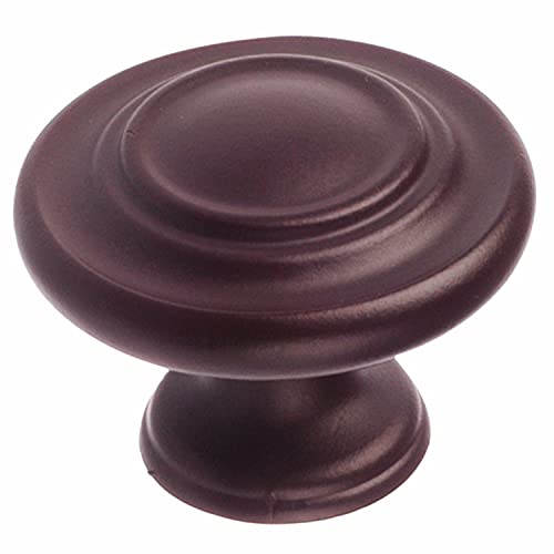 Image of Richelieu | Notre-Dame 1 5 /16-inch Oil-Rubbed Bronze Round Cabinet Knob