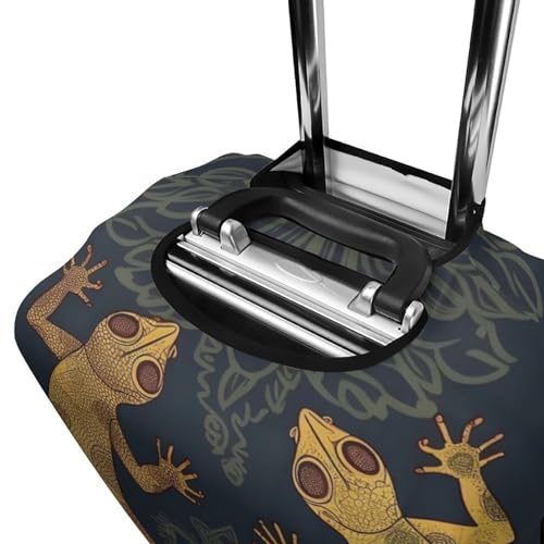 Gecko Lizards Luggage Cover for Suitcase Tsa Approved Stylish Suitcase Covers Washable Stretch Suitcase Protector Anti-Scratch Travel Baggage Covers for 19-32 Inch Luggage4