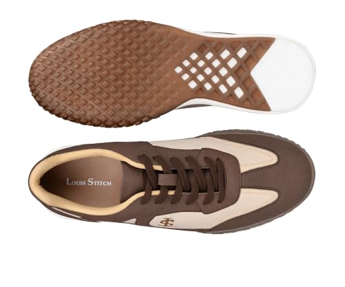 Image of LOUIS STITCH Men's Casual Lightweight Lace-Up Sneakers for Men| Cushioned Comfort | TPR Sole | Lightweight & Comfortable Casual Lace-Up Shoes | LSP-SNK-AVI-Low Top Sneakers