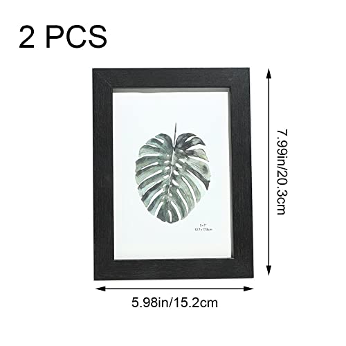 Frames Photo en Bois Cadre Mural Monture Table 2pcs