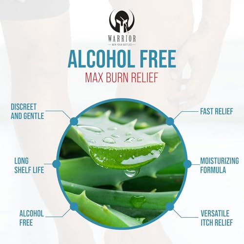 WARRIOR -WIN YOUR BATTLES WARRIOR - WIN YOUR BATTLES- Sunscreen SPF 30 Lotion - Water & Sweat Resistant Body Lotion - 3 Oz 2 Pack | Burn Relief Gel for Skin Made in USA Aloe with Aloe Vera Gel - 4 Oz
