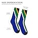 MOCSONE Flag of South Africa Unisex Casual Crew Socks Novelty Athletic Socks Men's Dress Socks Patterned Sock