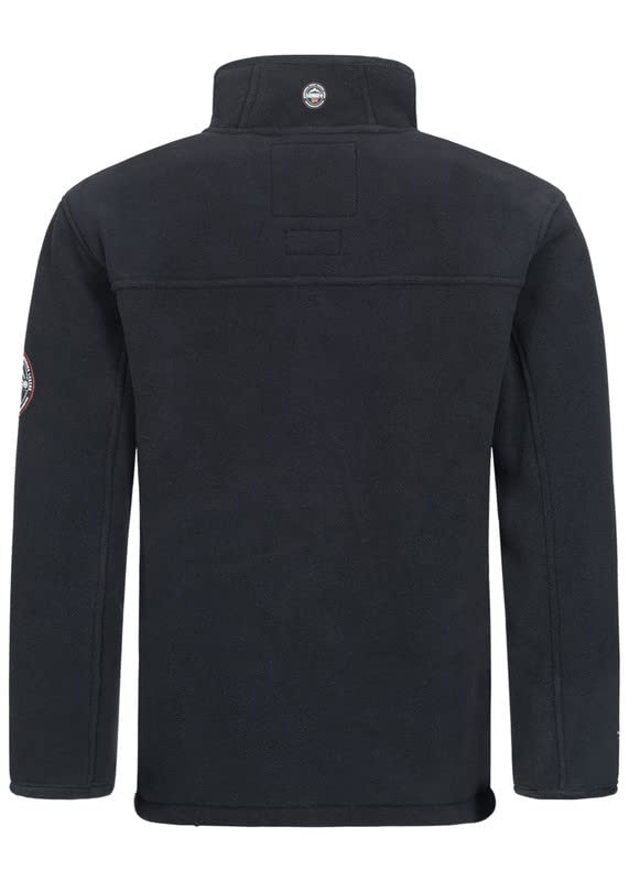 Geographical Norway Distribrands Ubolt Men - Uomo Warm Thick Fleece Zip - Uomo Warm Winter Sweatshirt Jacket Soft - Felpa A Maniche Lunghe Foderata - Ideale Autunno Inverno