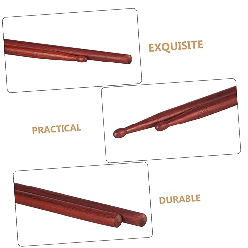 Baquetas FAVOMOTO por paquete, cómodas y versátiles para batería, bombo y otros instrumentos de percusión, color marrón claro miniatura 2
