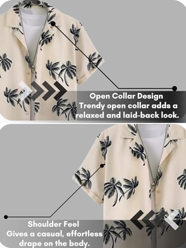Image of Leriya Fashion Men's Polycotton Regular Fit Casual Stylish Printed | Formal Printed Half Sleeve Shirt |Summer Button Down Shirts for Men
