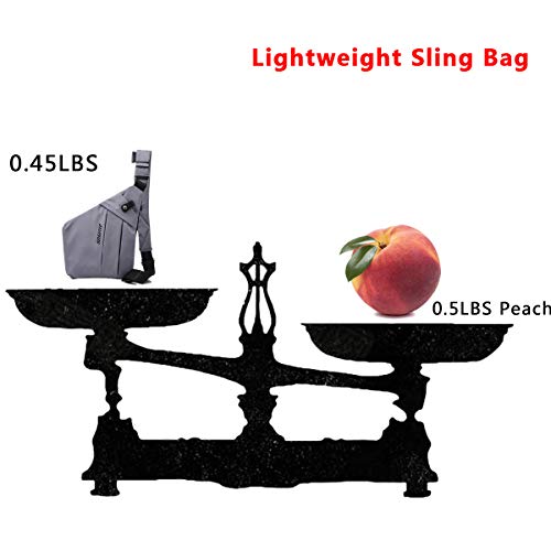 Tolog Sling Bag Lightweight Shoulder Crossbody Pocket Bags Slim Anti Theft Multipurpose Chest Daypacks For Sports Travel Hiking (Type One Grey) #TOP6