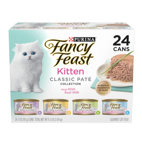 Purina Fancy Feast Wet Kitten Food Variety Pack, 3 oz cans, 24-Pack