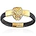 Produktbild Spezielles Design Schlangenkette   Schnalle   Armband für Männer Unisex Zubehör Geburtstagsfeier Geschenk, Löwe, 21cm