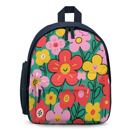 Blooming Flowers Mini Backpack Light Weight Small Travel Backpack Shopping Travel Daypack