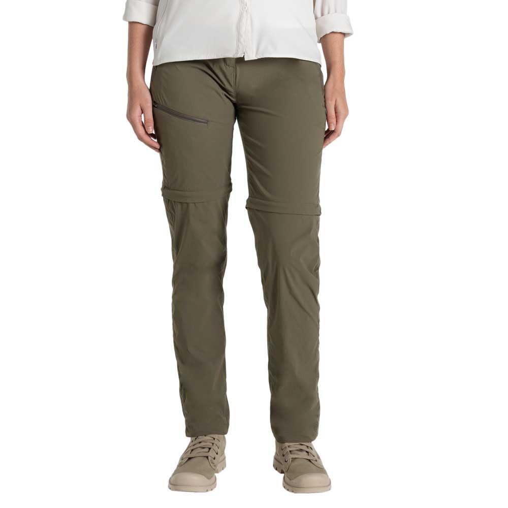 Craghoppers Women's Wild Olive Nosilife Pro Iii Convertible Trousers (Cwj1375)