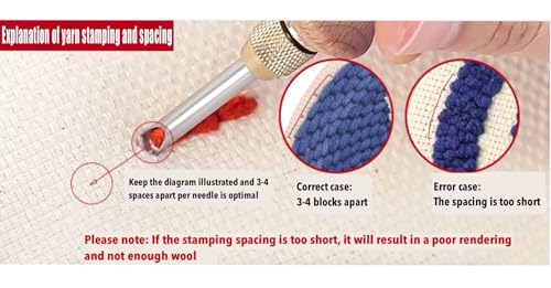 Image of Punch Needle Kit, Cute Cartoon Bear Embroidery, Embroidery Starter Kit for Beginners, Mother's Day, Children's Day, Birthday Gifts & Decorations, 7.87x7.87inch
