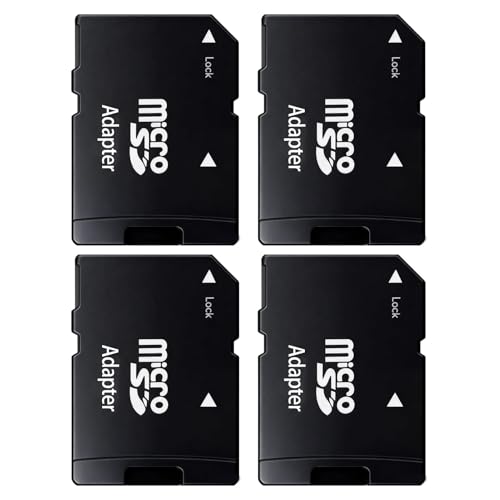 Adaptador de tarjeta de memoria Micro SD, 4 unids tarjeta Micro SD TF a Memory Stick para tarjeta SD, como computadoras portátiles, cámaras, etc.