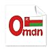 Oman National Flag Red Green Pattern Cleaning Cloth Phone Screen Glasses Cleaner 5pcs