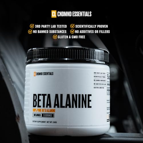 Image of CONDEMNED Labz 100% Pure Beta Alanine Powder | for Muscular Endurance & Recovery | No Fillers or Additives | Gluten Free, Non GMO | 75 Servings (Unflavored)