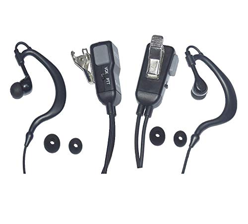 Two-way wireless headset G-shaped headset walkie talkie headset with PTT/VOX