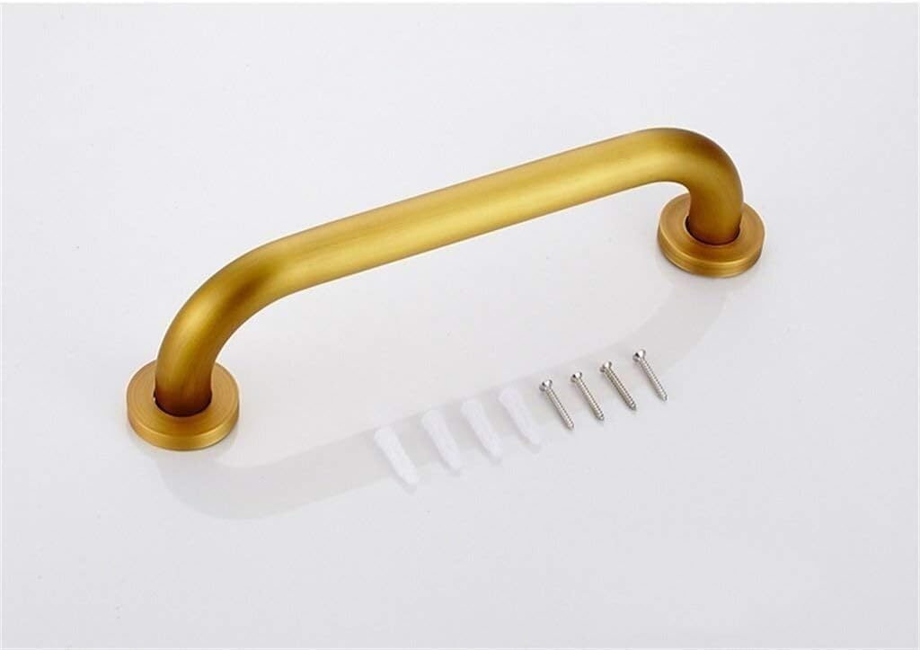 Baño para Agarraderas Barras de apoyo for bañera de latón macizo for personas mayores, antideslizantes, doradas, for seguridad en el baño(40cm)