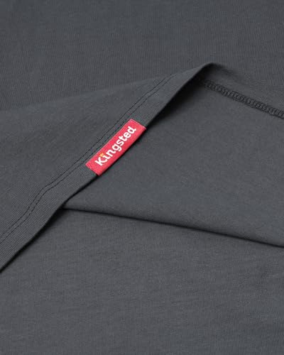 Image of Kingsted Pocket T-Shirts for Men - Super Soft & Comfy 100% Cotton Shirts | Short-Sleeve Crewneck Pocket Tee Shirts - Classic Regular Fit Work Shirt - Built to Last Midweight Cotton T-Shirts for Men