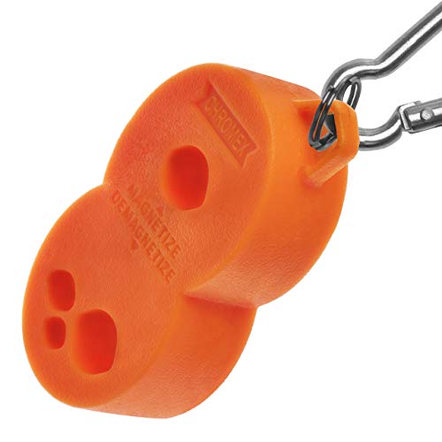 Magnetizer Demagnetizer Tool For Screwdrivers And Bits With Carabiner Hook For Keychains Or Belt Loops (Orange) #TOP9