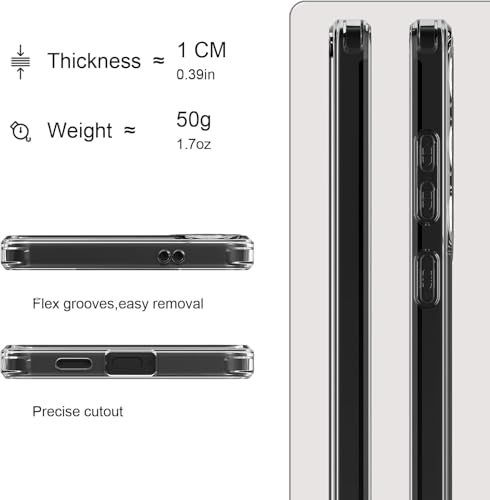 Image of REALCASE Silicone Samsung S25 FE 5G Back Cover Case, Scratch Resistant Protective Crystal Clear Transparent Shock Proof Bumper Back Cover Case for Samsung Galaxy S25 FE 5G