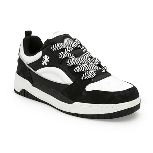 Image of Red Tape Sneakers for Men in White Black | Everyday Style | White Black | 8 UK