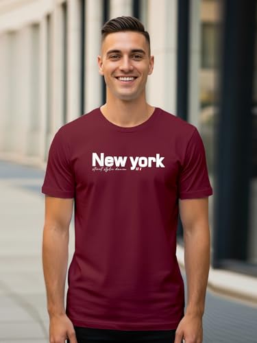 Image of XENOVAURBAN Men's Printed T-Shirt Combo Pack of 3 | Regular Fit Cotton Tshirts for Man - PRNT3