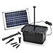 Produktbild Solar Teichfilter Komplettset Professional - 650 l/h Förderleistung + 12 W Solarmodul - Komplettset für Gartenteiche bis 2.000l - mit dekoratives Wasserspiel - Teichpumpe Solarpumpe esotec 100901