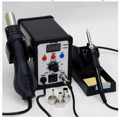 GOWE 2 in 1 Hot Air SMD Rework Soldering Station Desoldering Station