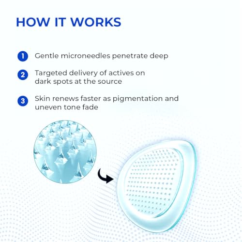 Image of Conscious Chemist Self Dissolving Dark Spot Lightening Microneedle Patches (Pack of 12 Patches) | Painless & Effective Patch with Niacinamide, Gallic Acid & Vitamin C | Fades Dark Spots, Evens Skin Tone & Boosts Radiance | Visible Results in 6 Hours