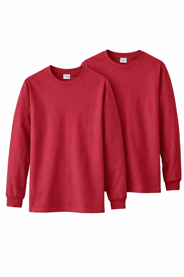 Image of Gildan Adult Ultra Cotton Long Sleeve T-Shirt, Style G2400, Multipack