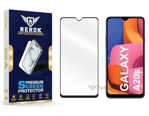 Image of Gorilla Tempered Glass Screen Protector Compatible with Samsung Galaxy A20s [Pack of 1] | Edge-to-Edge, Bubble-Free, Case Friendly, Easy Installation Kit