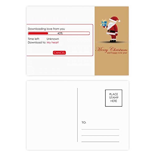 Cartes postales Père Noël Your Love pour décorer le bureau d'un programmeur