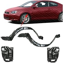 US AUTO PARTS PLUS New Front Fender Liners + Engine Splash Shields Under Cover Left Driver & Right Passenger Side Direct Replacement For Scion TC 2005-2010 5144121030 5144221030 5387521060 5387621060